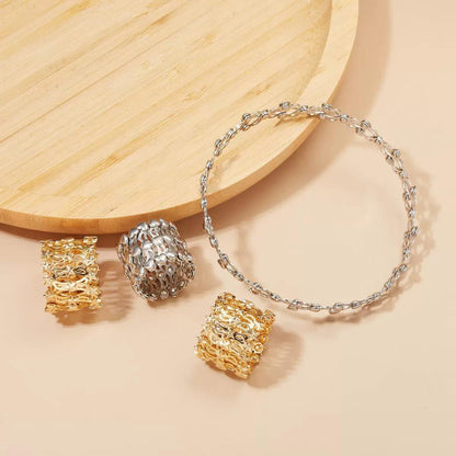 Jewelance™ FlexRing 1+1 GRATIS: Elegant Design Stilfuld Fleksibel Smykke Ring Armbånd