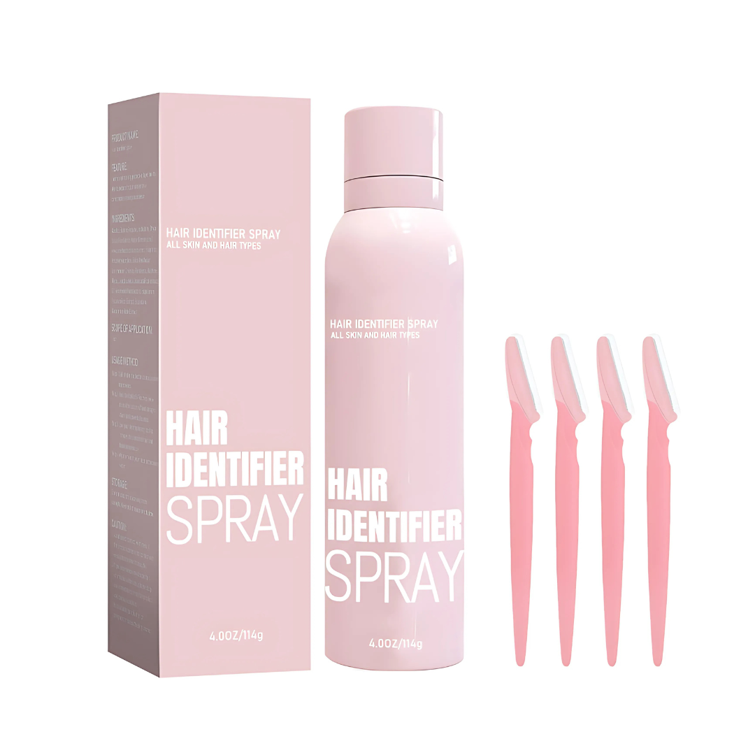 HairIdentifier 1+1 GRATIS: Enkel Å Bruke Ansiktshåridentifikasjonsspray Med Barberhøvler