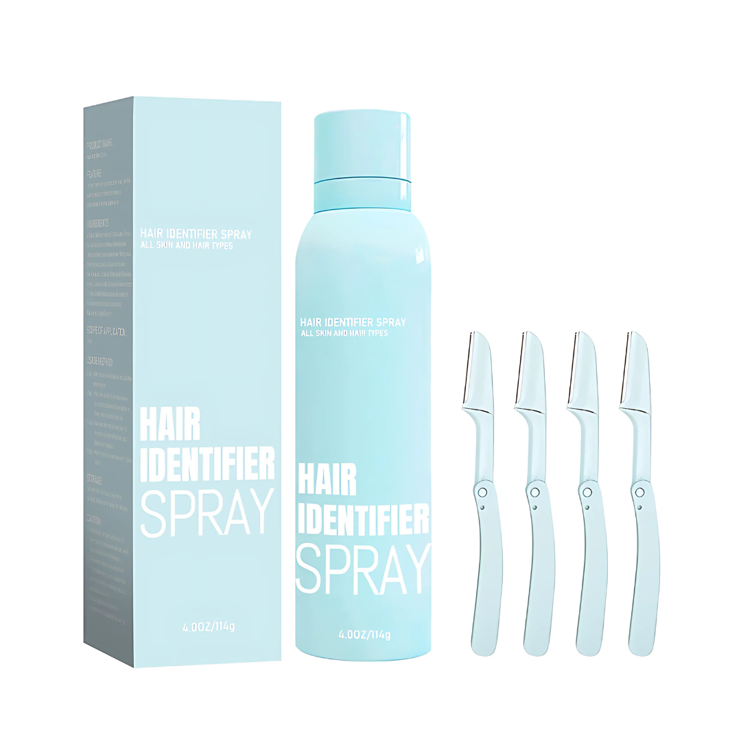 HairIdentifier 1+1 GRATIS: Enkel Å Bruke Ansiktshåridentifikasjonsspray Med Barberhøvler