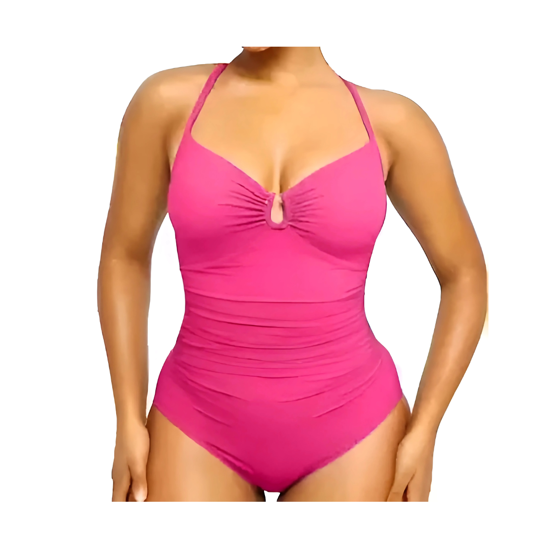 Icone™ ShapingSwimsuit: Elegant kryssede stropper bak, figurformende badedrakt