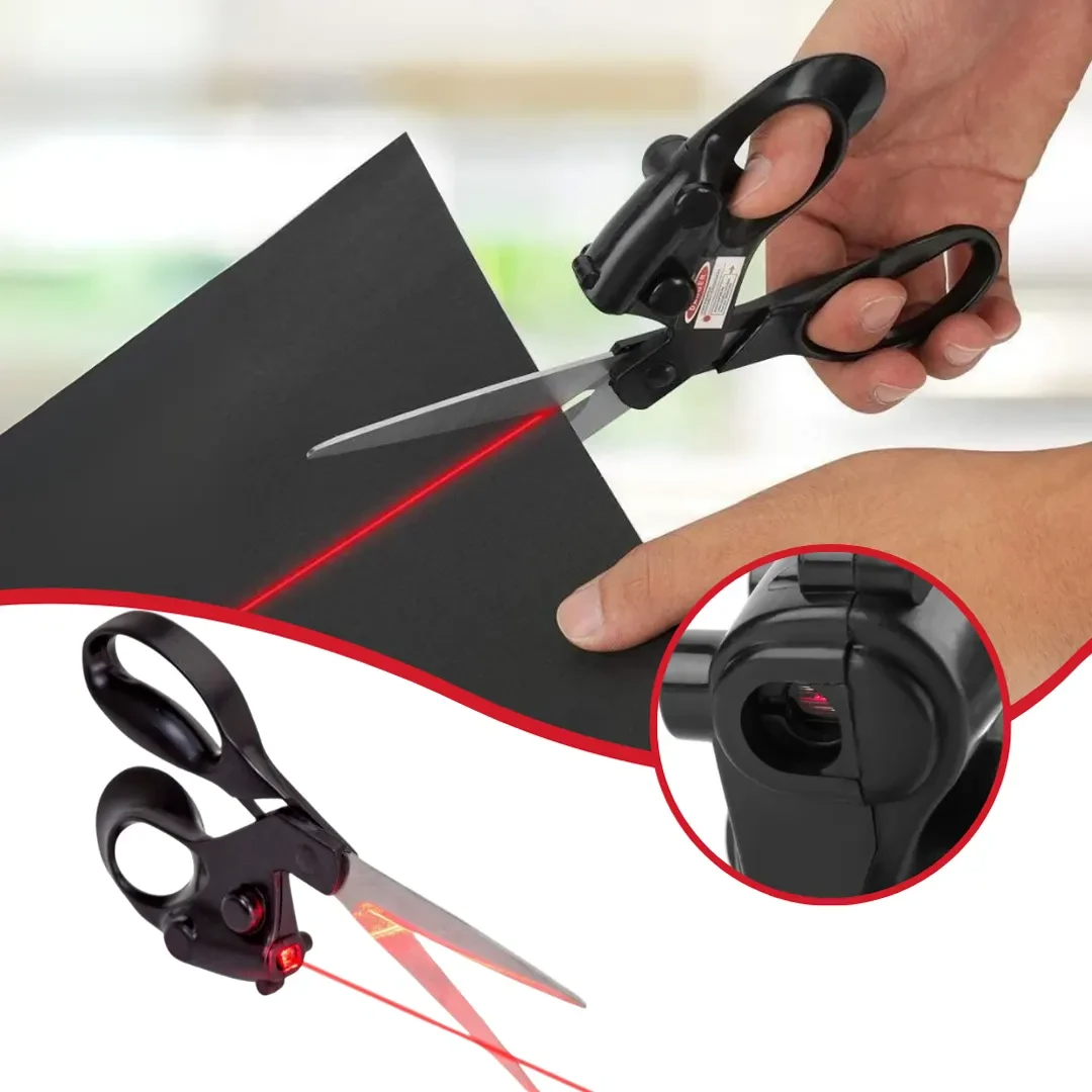 Globetrek° LaserScissors 1+1 GRATIS: Presis Skjæring Laserstyrt Multifunksjonell Saks