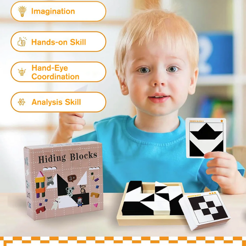 Kletshuts™ BlockPuzzle: Kreativ Interaktiv Hjernestimulerende Blokkpuslespill Leketøy