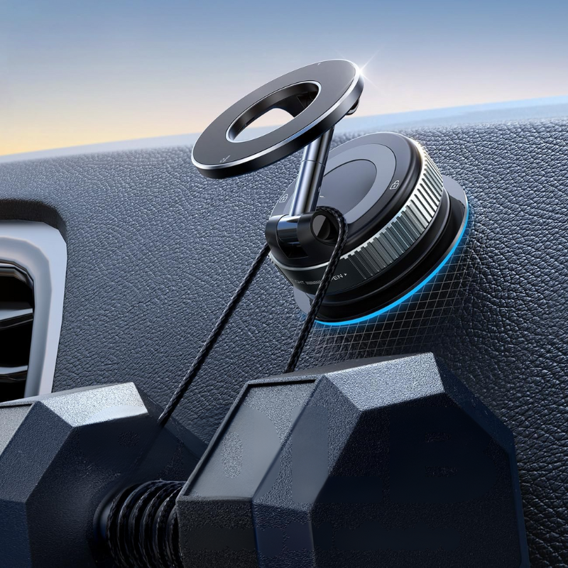 Holder360° MagneticMount 1+1 GRATIS: Roterbar Sammenleggbar Justerbar Universell Magnetisk Telefonholder