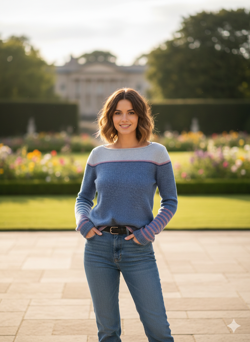 Icone™ CozyStripe - Stilfuldt Tidløst Mønster Afslappet Pasform Hyggelig Stribet Sweater