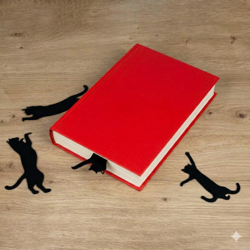 CatBookmark: Dekorativ Side Markør Og Kat Bogmærke Clips Sæt