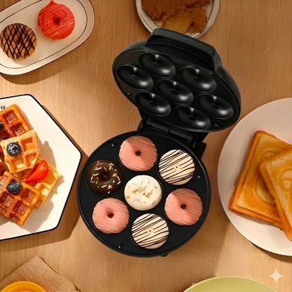 Globetrek° DonutMaker: Professionel Non-Stick Dobbelt-Side Opvarmning Donut Maker