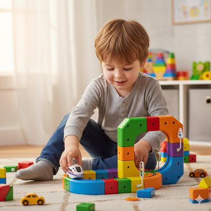 Kletshuts™ TrackBuilder: Bygg din egen racerbane for barn