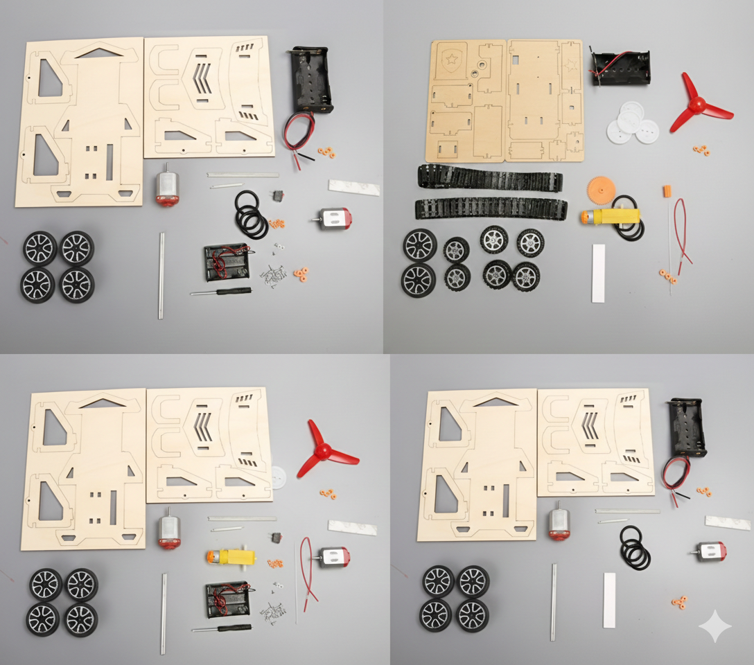Kletshuts™ CreativeBuilder: DIY Kreativ Bygger Ingeniørvidenskab Og Mekanisk Læring Kit