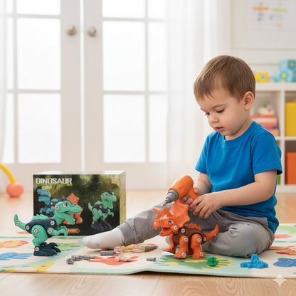 Kletshuts™ DinoBuilder: Bygg-Og-Lek Lærerikt Dino Byggesett