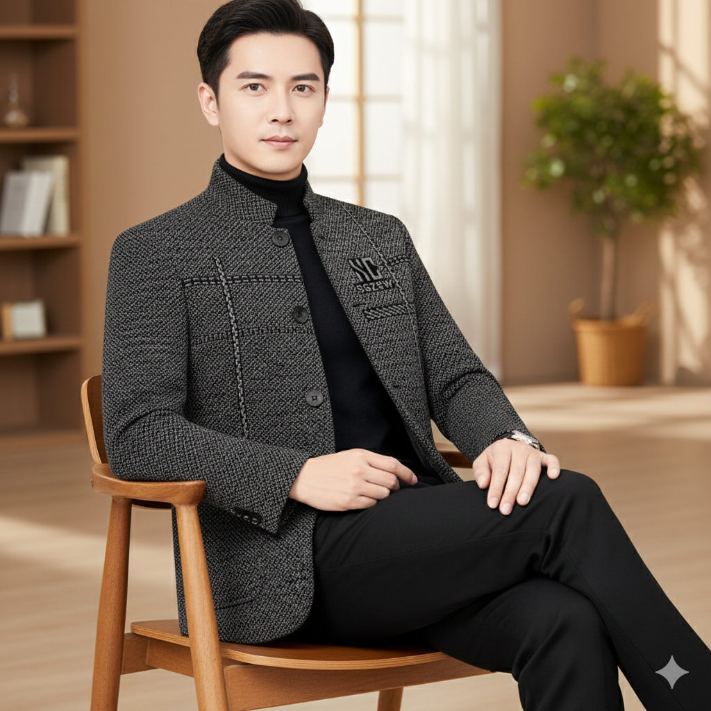 Icone™ CasualCoat: Moderne Lettvekts Allsidig Casual Frakk For Menn