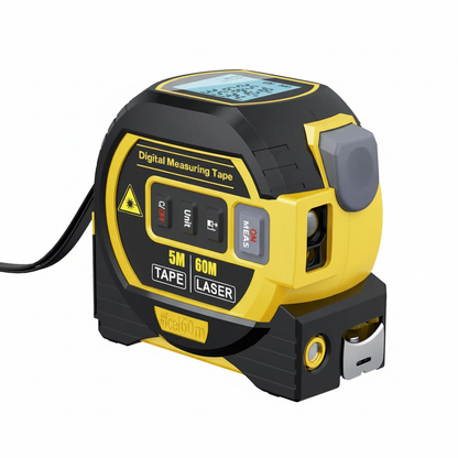 InfralaserTape - 3-i-1 Infrarød Laser Målebånd