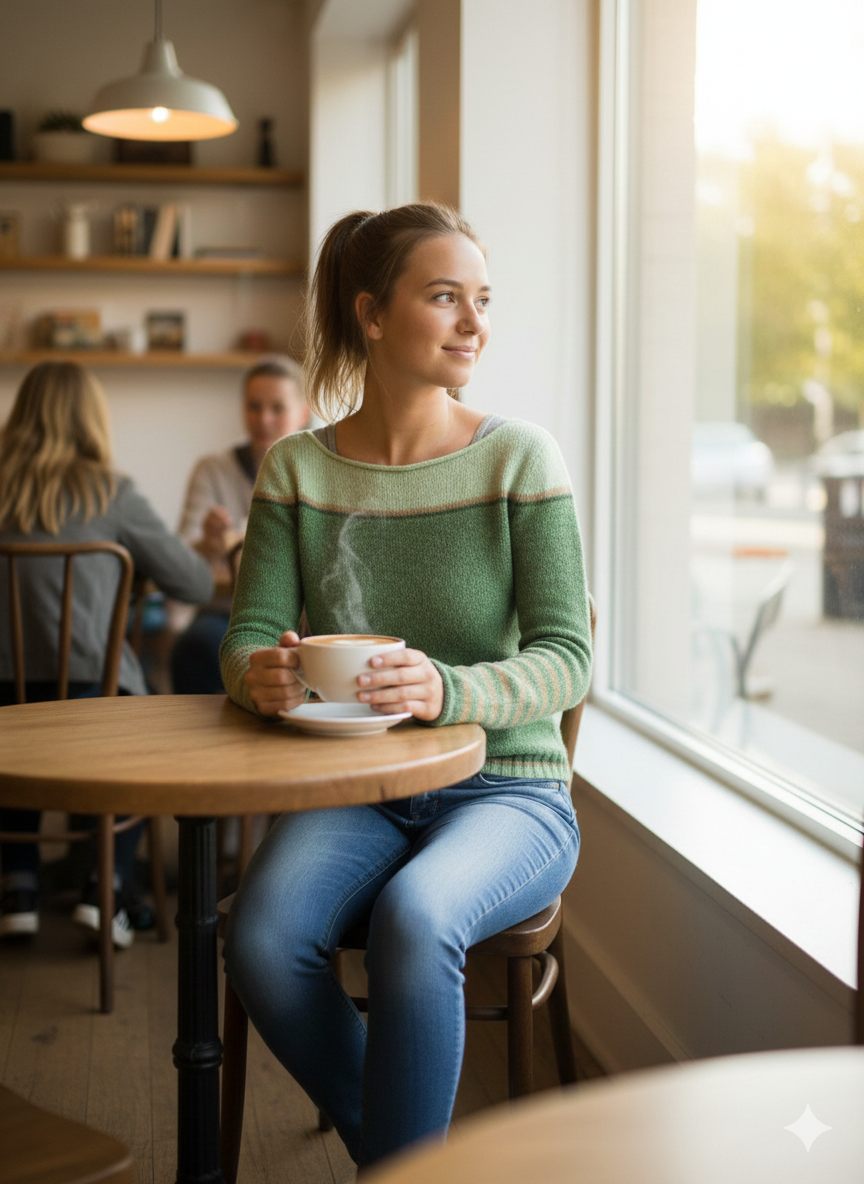 Icone™ CozyStripe - Stilfuldt Tidløst Mønster Afslappet Pasform Hyggelig Stribet Sweater