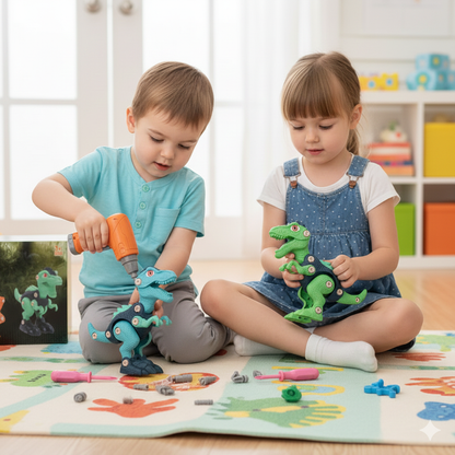 Kletshuts™ DinoBuilder: Bygg-Og-Lek Lærerikt Dino Byggesett