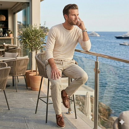 Icone™ SummerTrousers: Herre Snøre I Taljen Sommeren Bukser