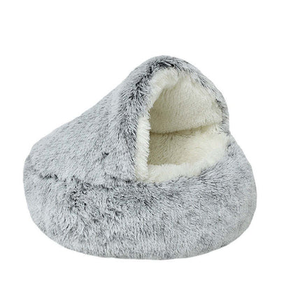 DogCatFri™ CozyCave - Premium Plysj-Sengehule Til Kjæledyr