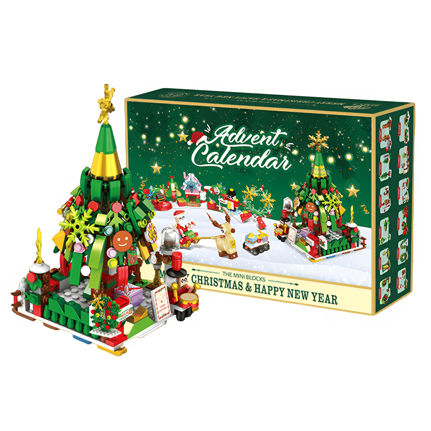 ChristmasBlocks: Jule Adventskalender Byggeklosser Sett