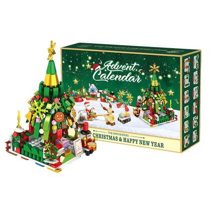 ChristmasBlocks: Jule Adventskalender Byggeklosser Sett