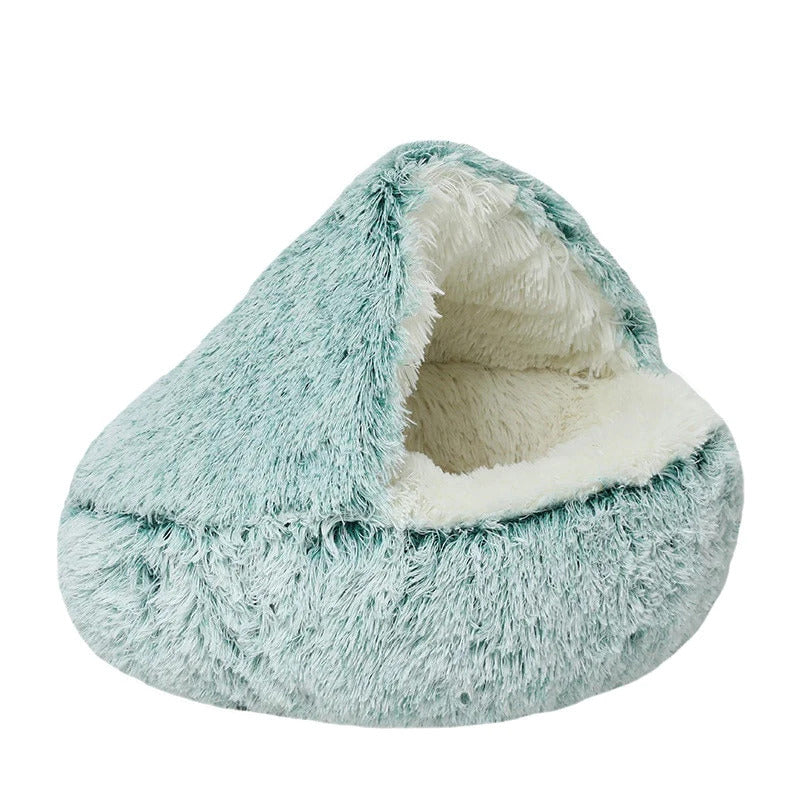 DogCatFri™ CozyCave - Premium Plysj-Sengehule Til Kjæledyr