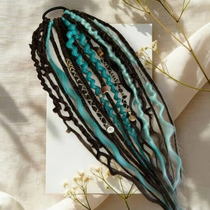 Rose® BraidedExtensions: Naturlig Flettet Leder Hår Hestehale Design Udvidelser