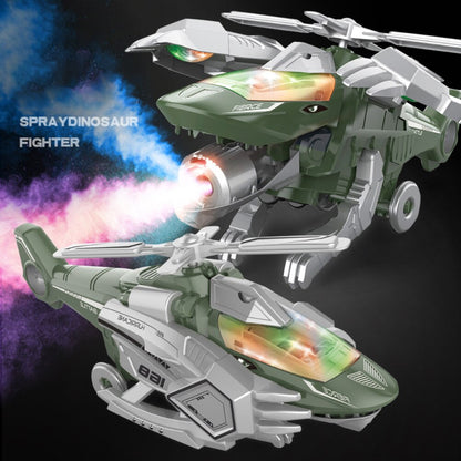 Kletshuts™ Dino - LED Transformerende Dinosaur Helikopter Leketøy