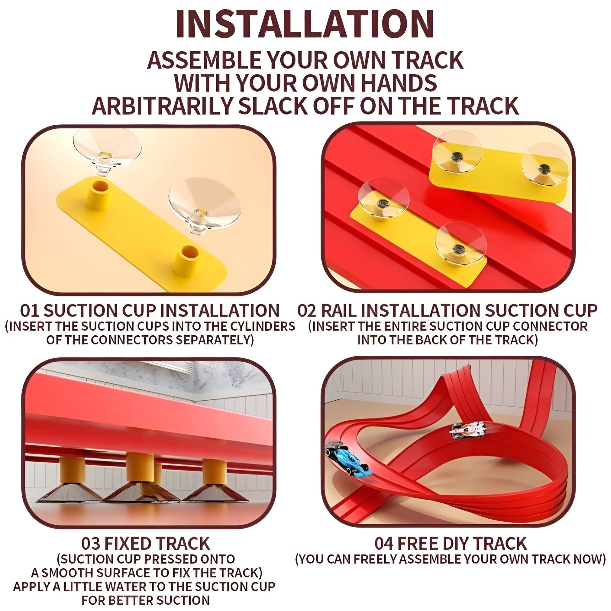 Kletshuts™ FlexibleRacer: Kreativt Byggbart DIY Fleksibelt Racerbanesett
