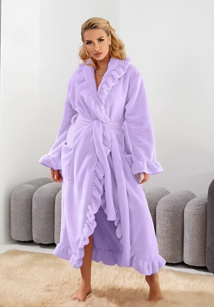 Icone™ ComfyRobe: Ultimativ Luksuriøs Hudvenlig Fluffy Komfortabel Morgenkåbe