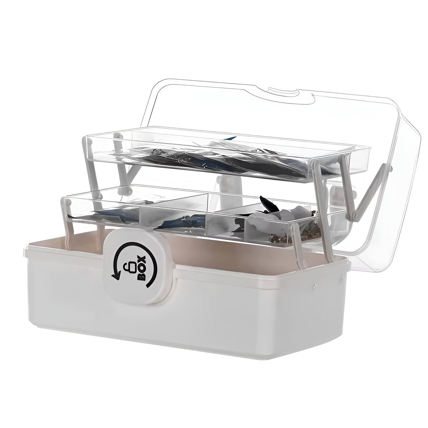 Globetrek° SmartStorage - Multifunktionel Tre-Niveaus Gennemsigtig Smart Opbevaring Organizer