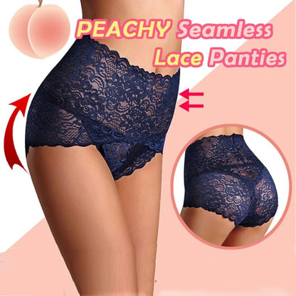 Icone™ LacePanties 1+1 GRATIS: Pustende Høy Midje Sømløse Blondetrusser