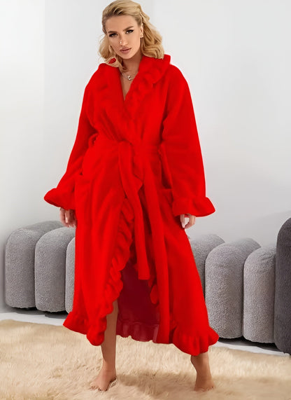 Icone™ ComfyRobe: Ultimativ Luksuriøs Hudvenlig Fluffy Komfortabel Morgenkåbe