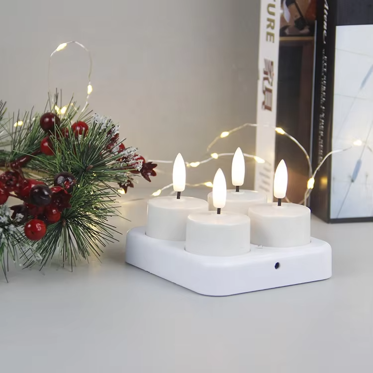 Ledsen™ CozyCandles: Genopladelige 3D Bærbare LED Te Hyggelige Stearinlys Lys