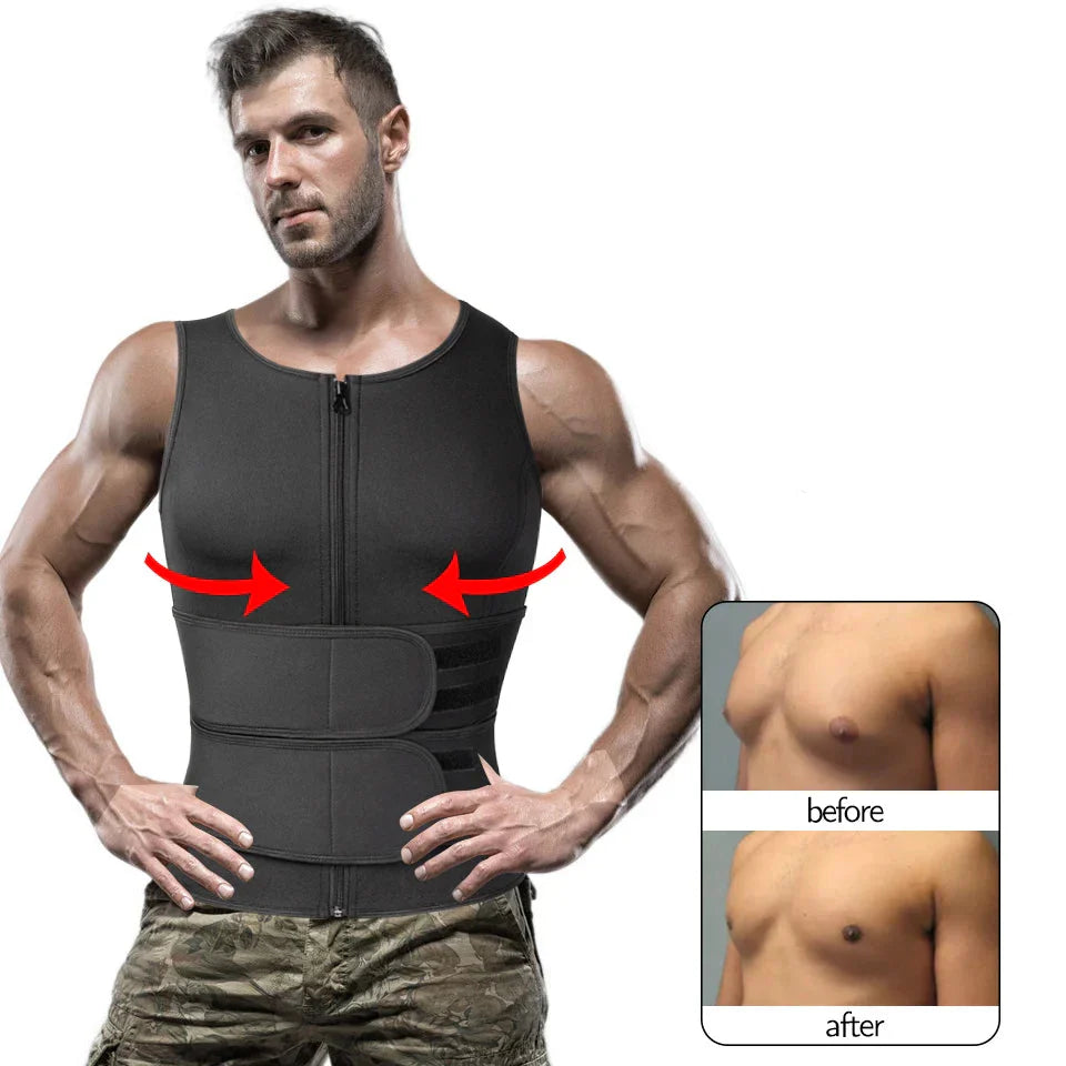 Icone™ VestShaper - Herre Legeme Contouring Komfortabel Støtte Vest Shaper