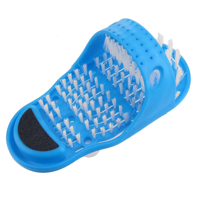 FootBrush™ 1+1 GRATIS: Eksfolierende Bade-Hjemmesko Med Fodsugningsbørste