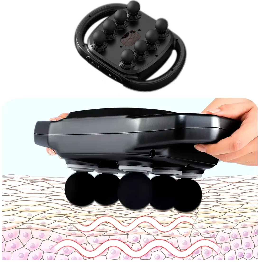 MuscleMassager: Multi Hode Slagverk Dyp Vev Muskelmassasjeapparat