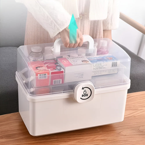 Globetrek° SmartStorage - Multifunktionel Tre-Niveaus Gennemsigtig Smart Opbevaring Organizer