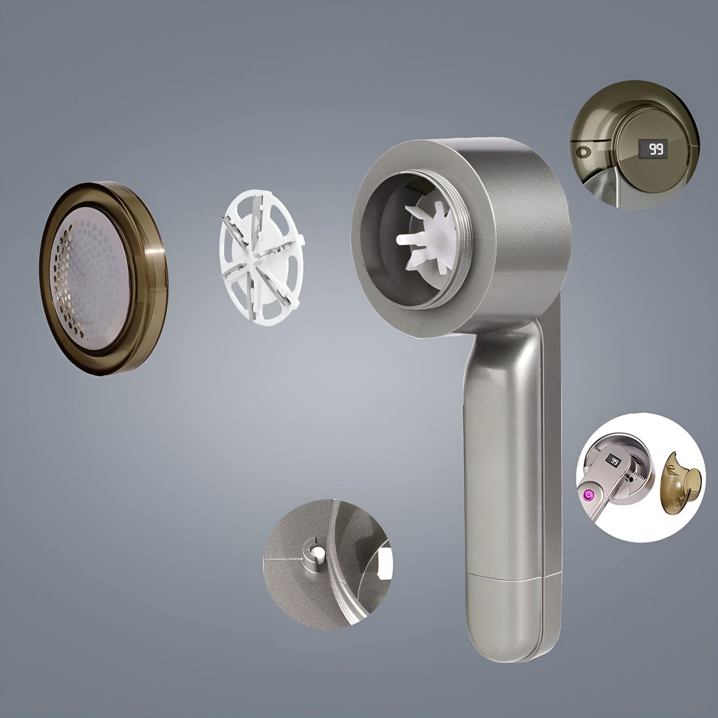Globetrek° FabricShaver - Genopladelig Multifunktionel Fnug- Og Stofbarbermaskine