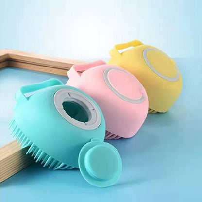 DogCatFri™ BathBrush - Massasjebørste i silikon til kjæledyr med sjampoboks