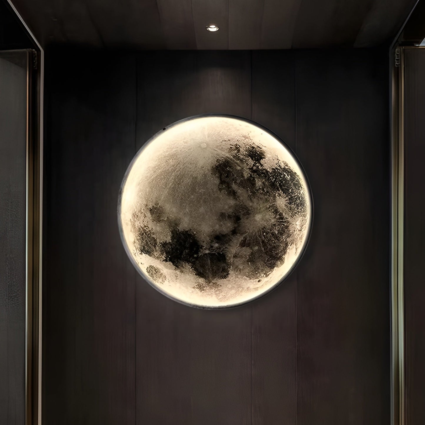 Ledsen™ GlowingMoon: 3D Glødende Måne Nat Lys Hjem Dekoration