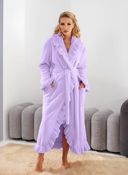 Icone™ ComfyRobe: Ultimativ Luksuriøs Hudvenlig Fluffy Komfortabel Morgenkåbe