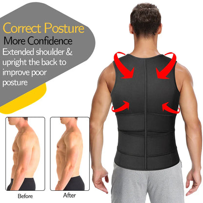 Icone™ VestShaper - Herre Legeme Contouring Komfortabel Støtte Vest Shaper