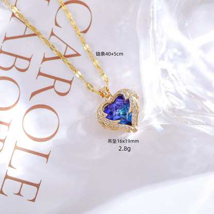 Jewelance™ CrystalHeart 1+1 GRATIS - Elegant Funklende Premium Krystal Hjerte Vedhæng