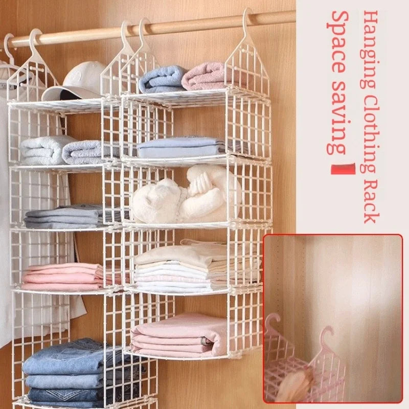 GlideHold® HangingOrganizer: Plassbesparende Flerlags Vertikal Hengende Oppbevaringsorganisator
