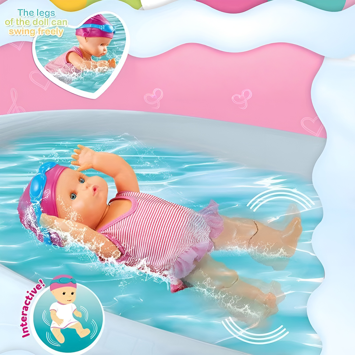 Kletshuts™ FloatingDoll - Vandtæt Bevægelig Bad Og Pool Flydende Dukke