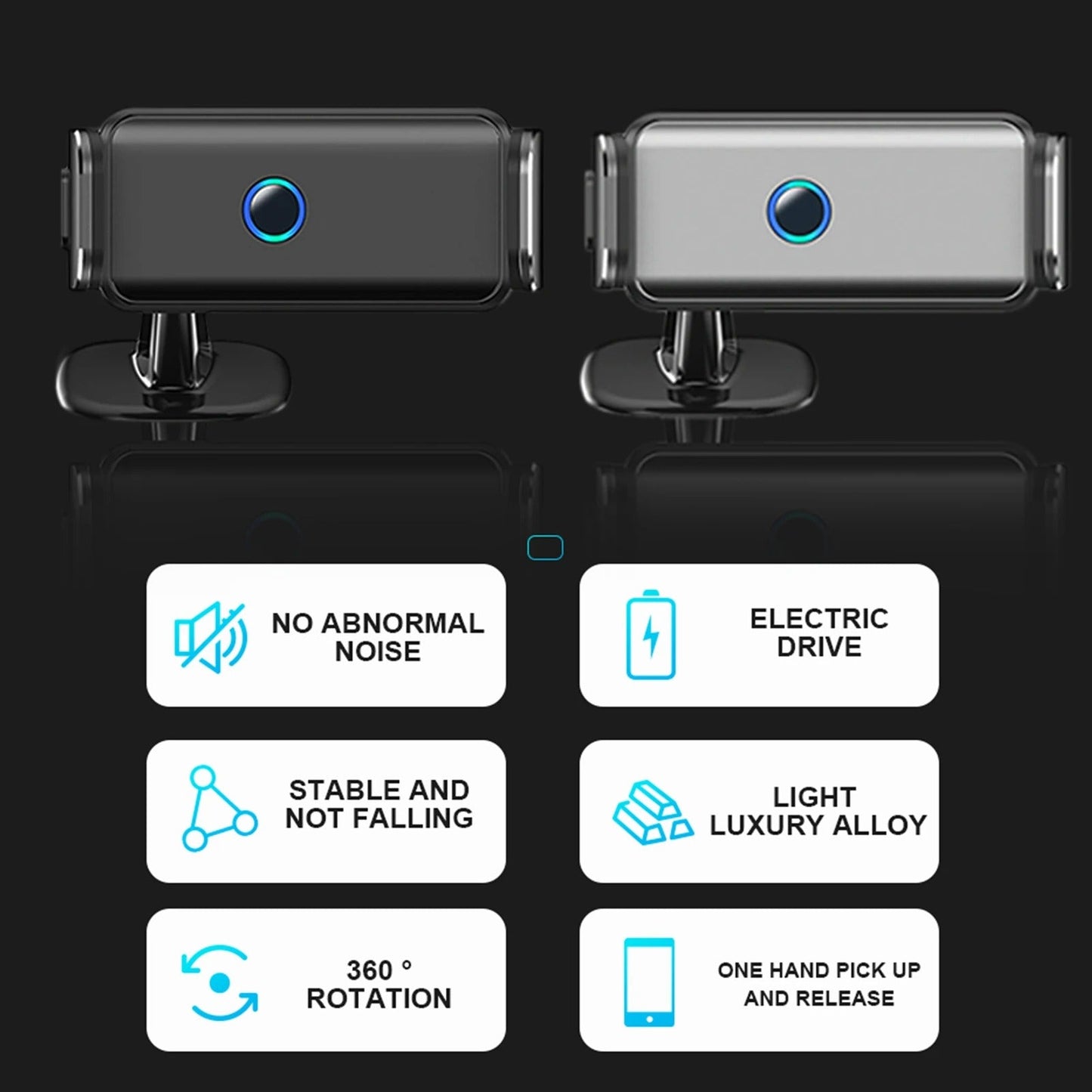Holder360° PhoneClamp: Automatisk Klemme Til Dashbord Og Telefonholder Til Luftventil