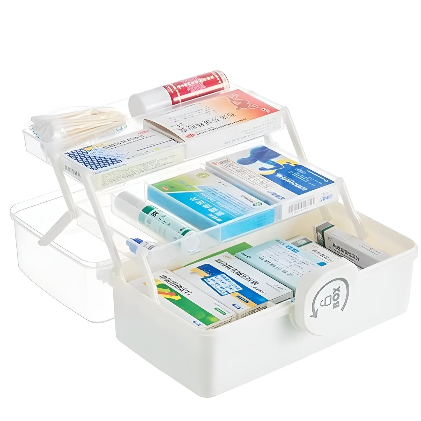 Globetrek° SmartStorage - Multifunktionel Tre-Niveaus Gennemsigtig Smart Opbevaring Organizer