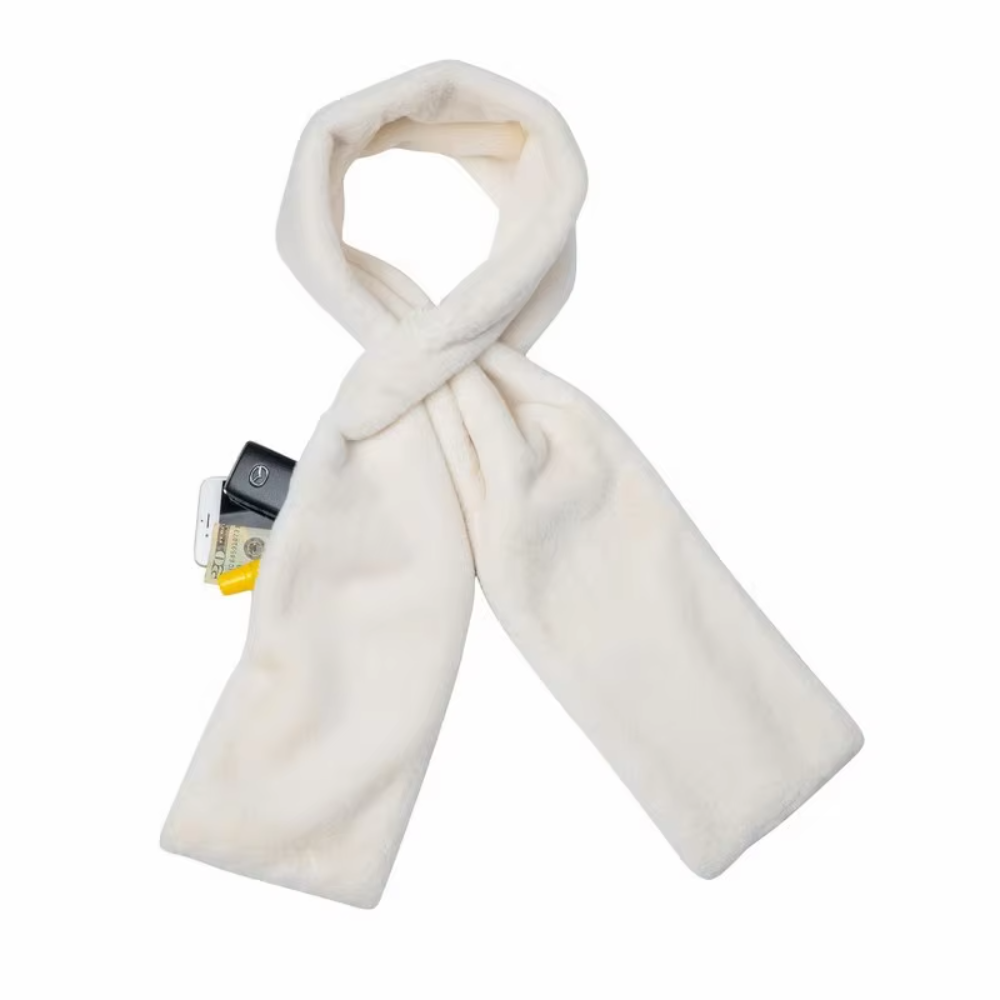 Icone™ PocketScarf: Stilfullt vinterhalstørkle med gjennomtrekk og lomme