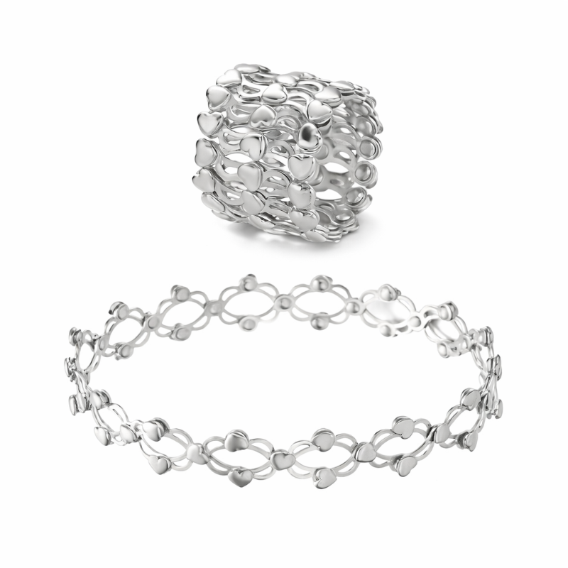 Jewelance™ FlexRing 1+1 GRATIS: Elegant Design Stilfuld Fleksibel Smykke Ring Armbånd