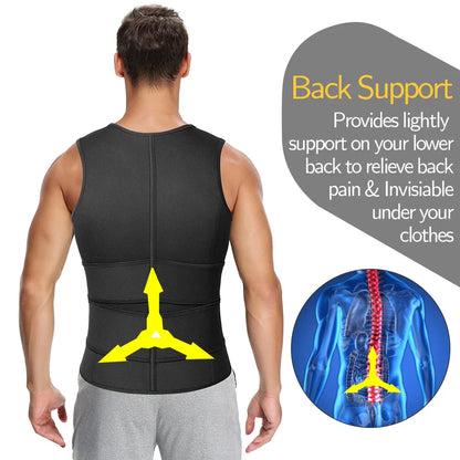 Icone™ VestShaper - Herre Legeme Contouring Komfortabel Støtte Vest Shaper