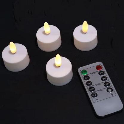 Ledsen™ CozyCandles: Genopladelige 3D Bærbare LED Te Hyggelige Stearinlys Lys