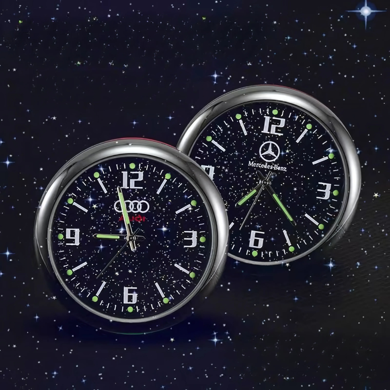 CarClock 1+1 GRATIS: Elegant kvarts bilklokke til alle kjøretøy