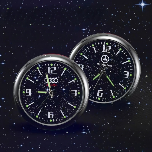 CarClock 1+1 GRATIS: Elegant kvarts bilklokke til alle kjøretøy